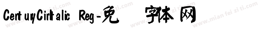 CenturyCirItalic Reg字体转换
